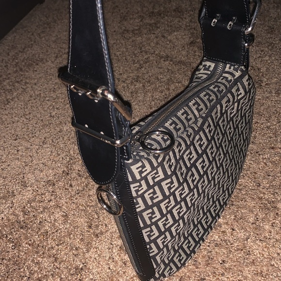 Fendi Zucchino Oyster bag AUTHENTIC - Picture 7 of 9